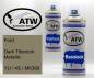 Preview: Ford, Dark Titanium Metallic, YU / 4S / M6390: 400ml Sprühdose + 400ml Klarlack - Set, von ATW Autoteile West.